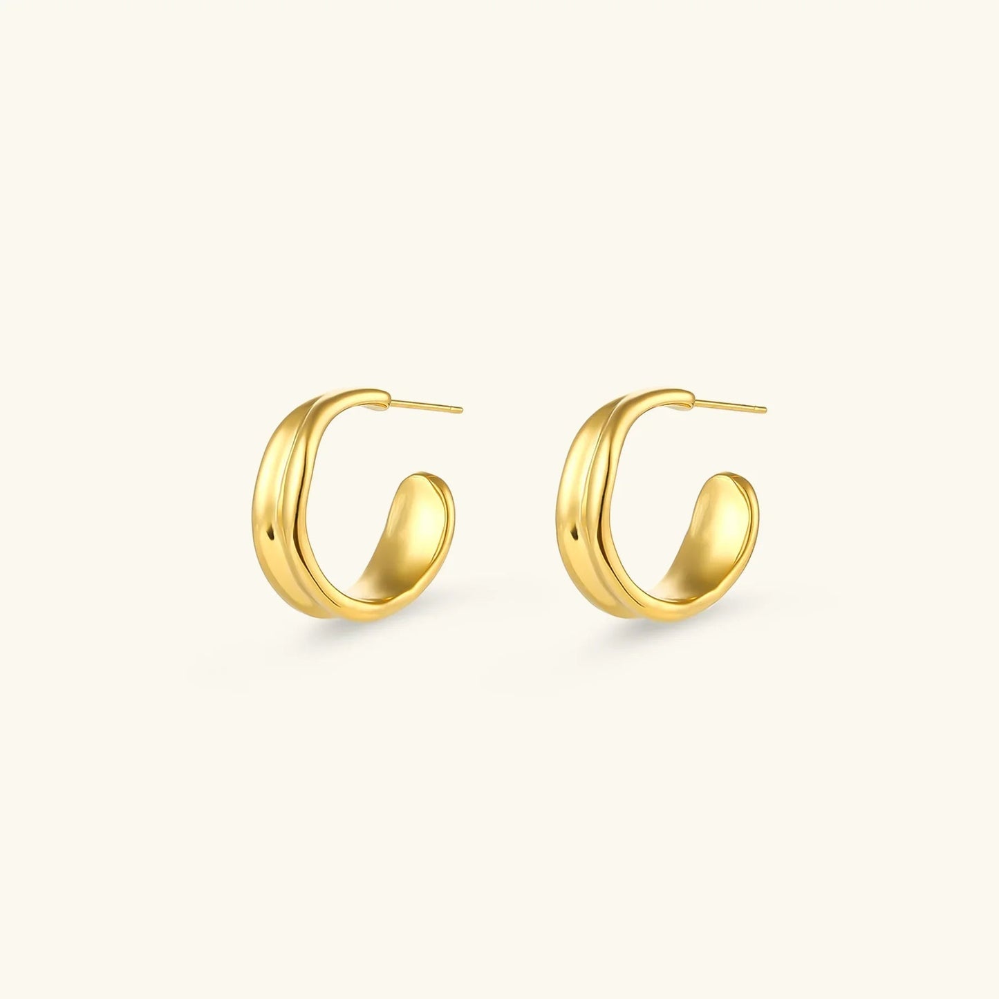 [Gaonasi]Emily Wave Earrings