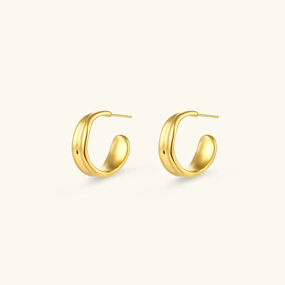 [Gaonasi]Emily Wave Earrings