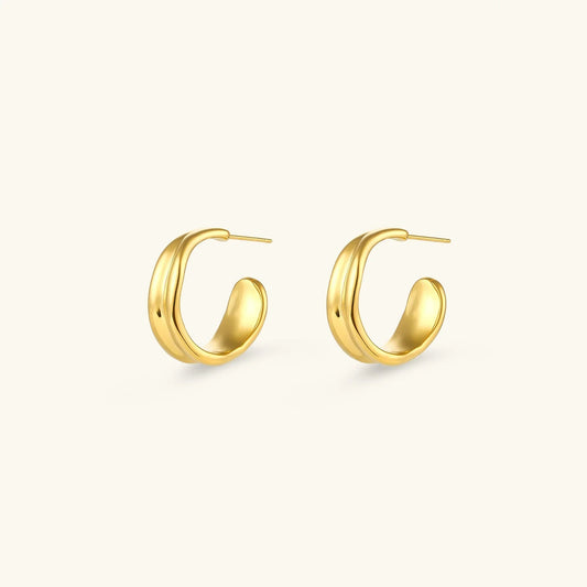 [Gaonasi]Emily Wave Earrings