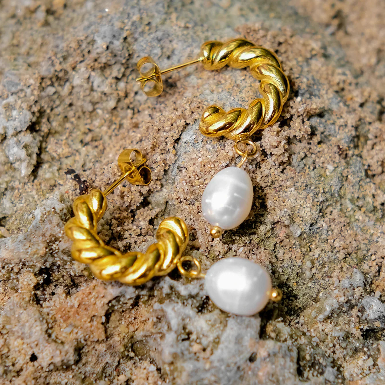 [Gaonasi]Emma Pearl Earrings