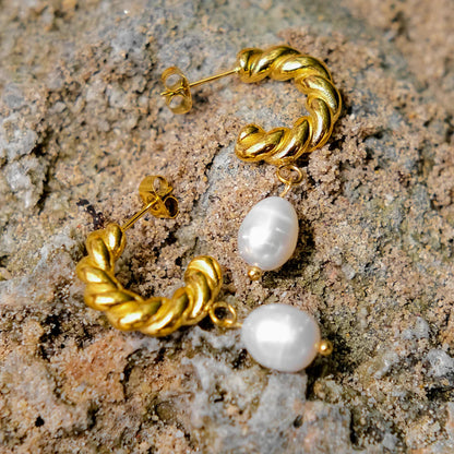 [Gaonasi]Emma Pearl Earrings