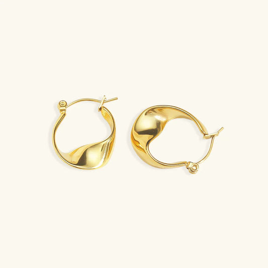 [Gaonasi]Esti Irregular Hoop Earrings