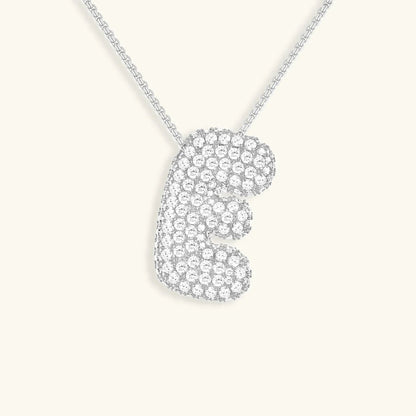 [Gaonasi]Bubble Initial Diamond Necklace