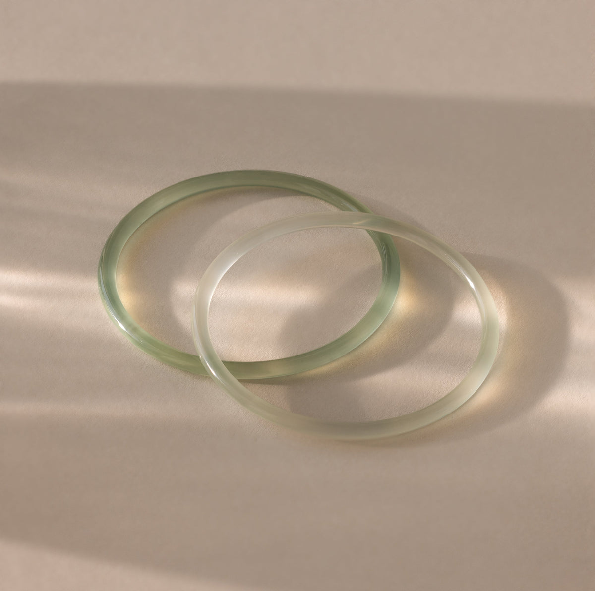 Thin Jade Bangle Set