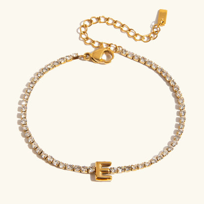 [Gaonasi]Avaria Bubble Letter Tennis Bracelet