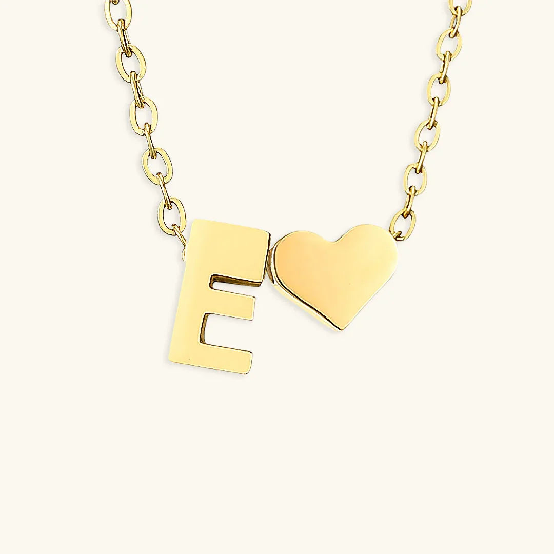 [Gaonasi]Ria Initial Letter Gold Necklace