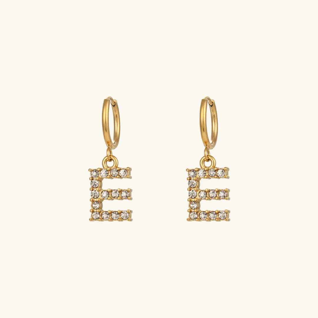 [Gaonasi]Wilhemina Initial Letter Earrings