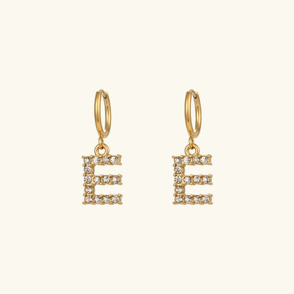 [Gaonasi]Wilhemina Initial Letter Earrings