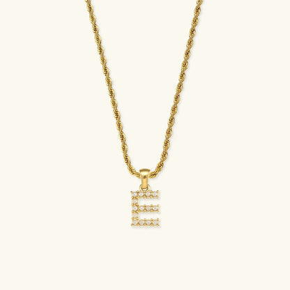 [Gaonasi]Elodie Initial Letter Pearl Necklace