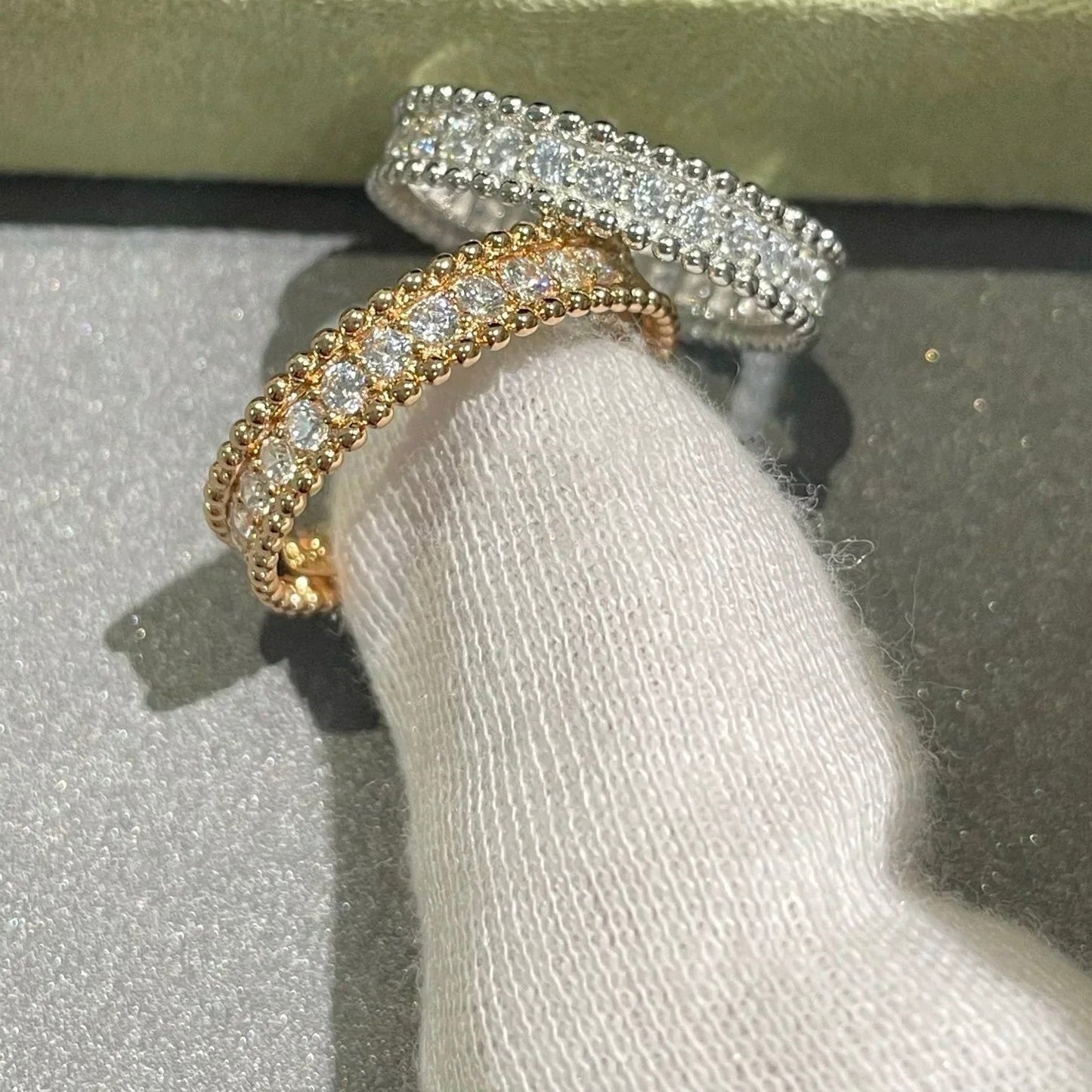 [Gaonasi]PERLEE DIAMOND ROSE GOLD RING