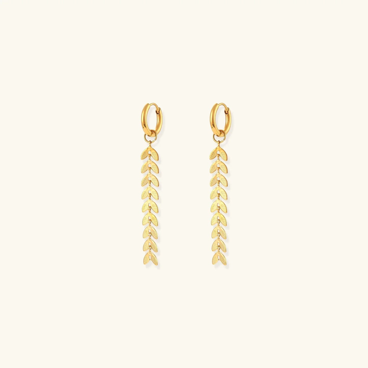 [Gaonasi]Faith Fishtail Earrings