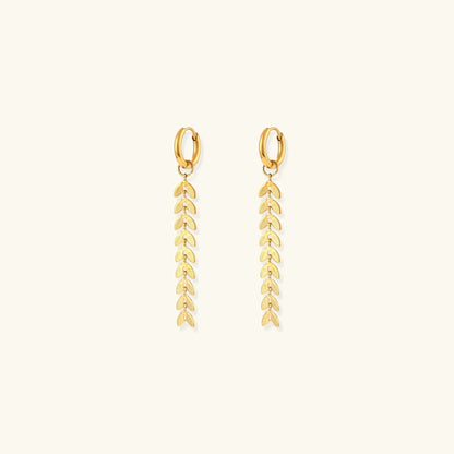 [Gaonasi]Faith Fishtail Earrings