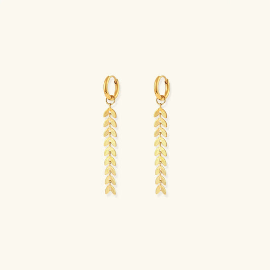 [Gaonasi]Faith Fishtail Earrings