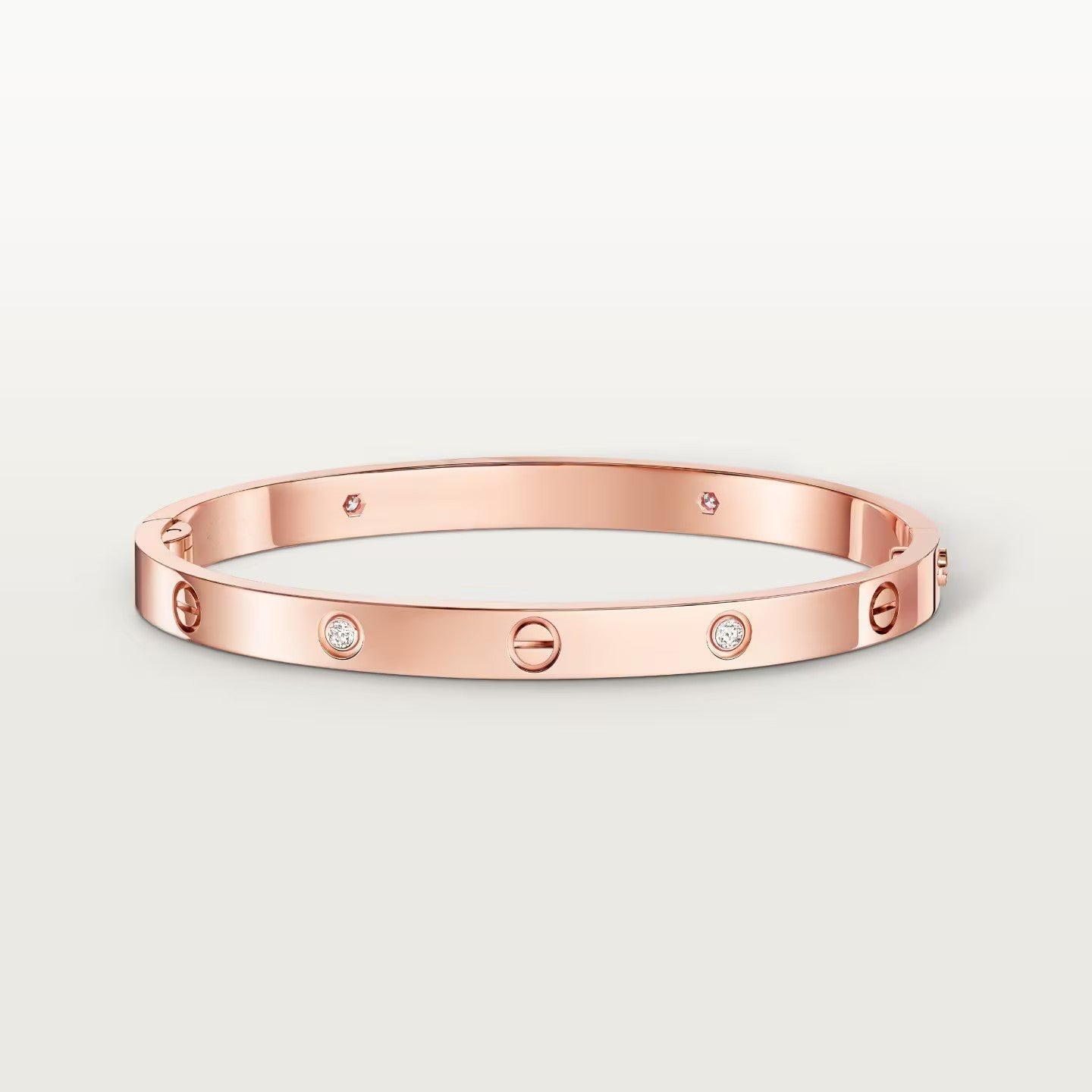 [Gaonasi Jewelry]LOVE BRACELET 4.8MM 4 DIAMONDS