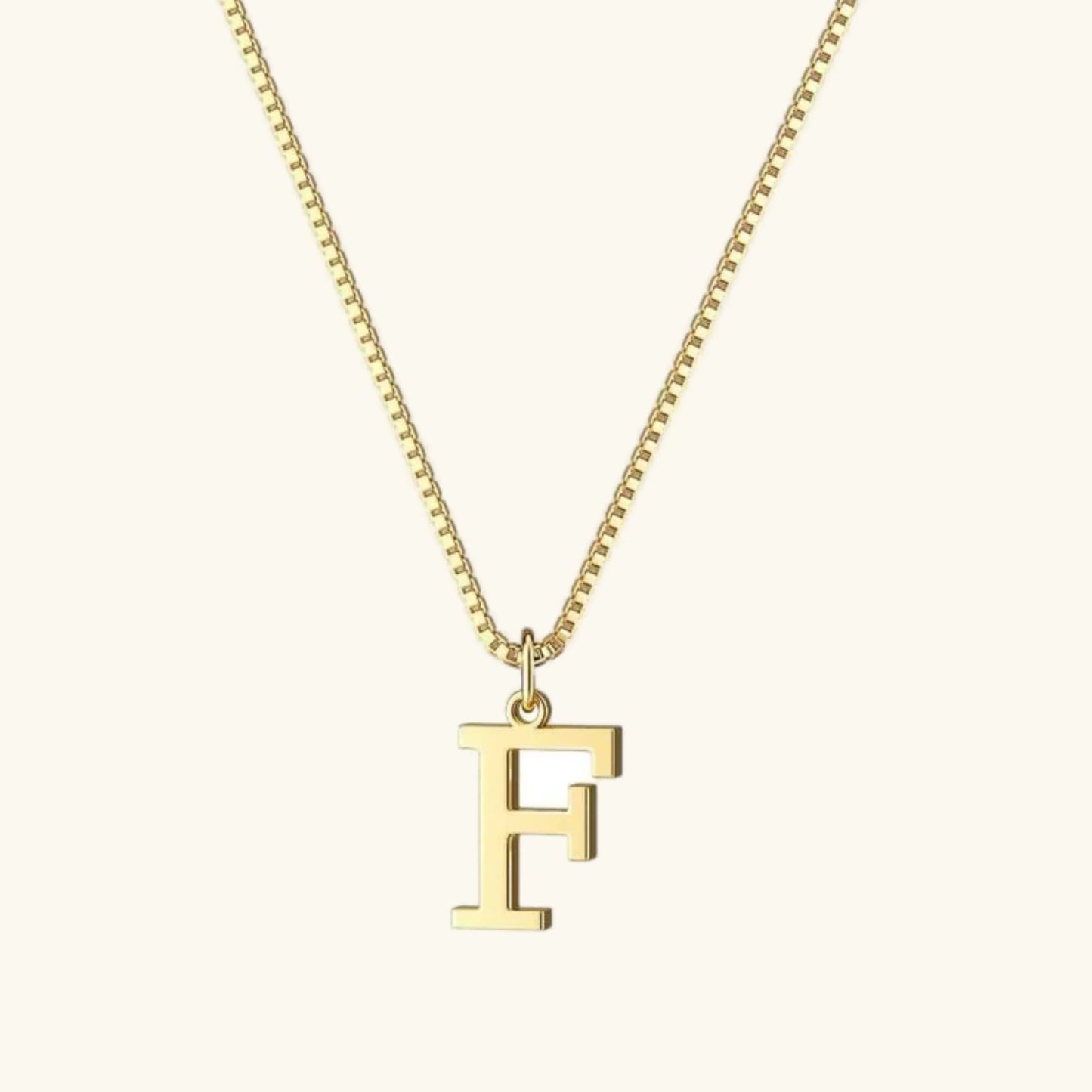 [Gaonasi]Therese Letter Initial Gold Necklace