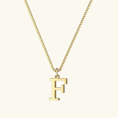 [Gaonasi]Therese Letter Initial Gold Necklace