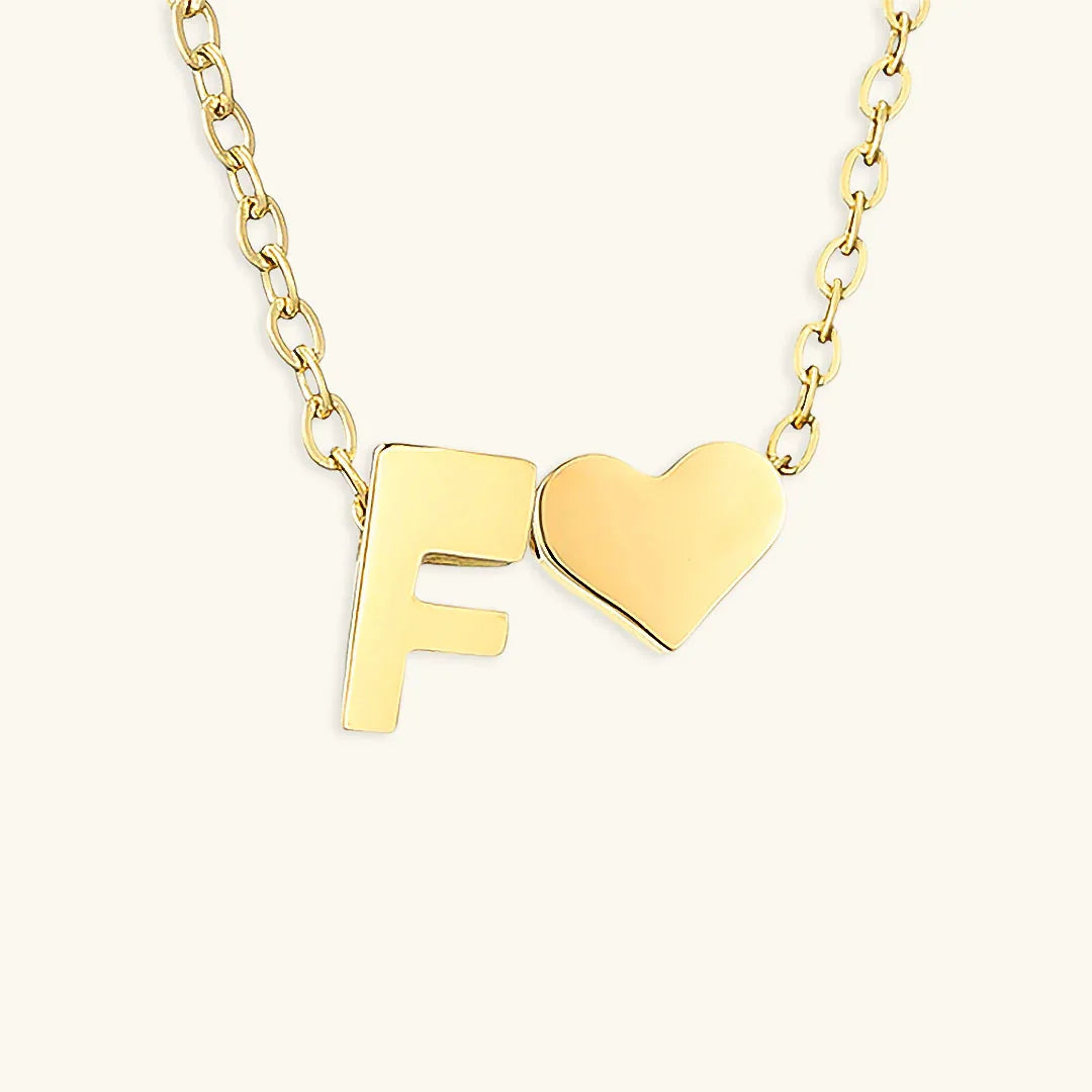 [Gaonasi]Ria Initial Letter Gold Necklace