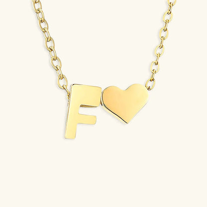 [Gaonasi]Ria Initial Letter Gold Necklace