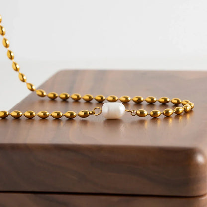 [Gaonasi]Neptune Freshwater Pearl Necklace