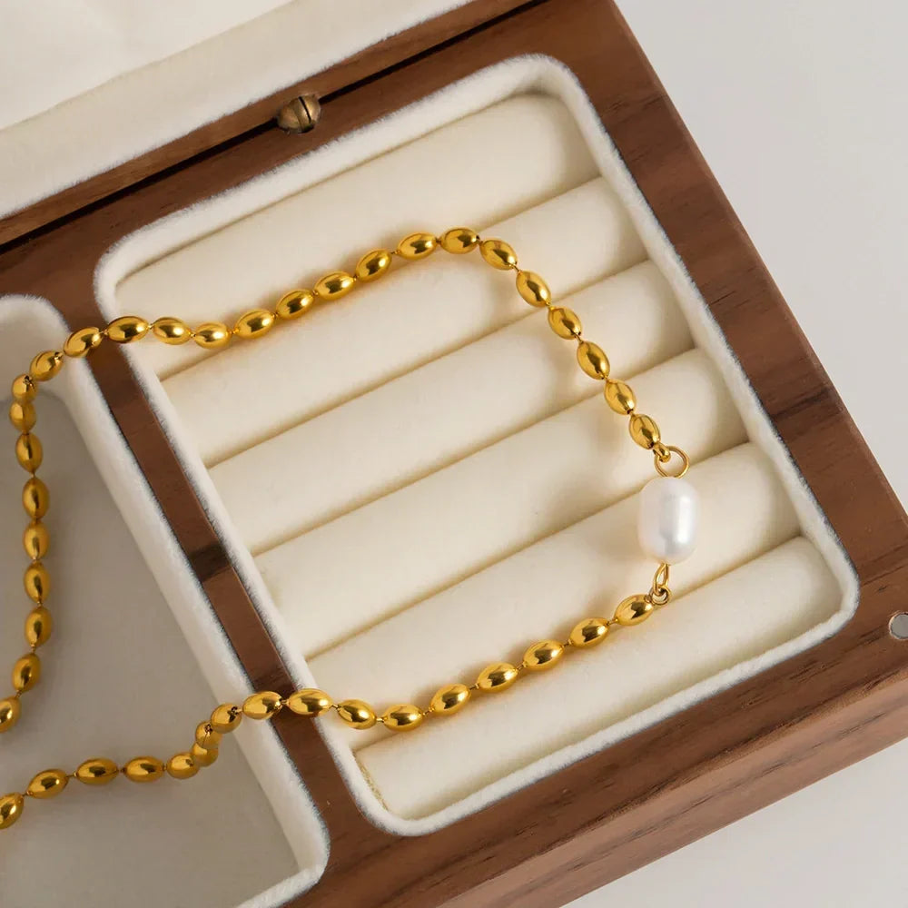 [Gaonasi]Neptune Freshwater Pearl Necklace