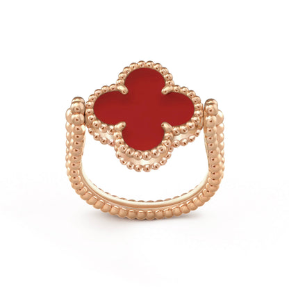 [Gaonasi]CLOVER RIVERSIBLE RING ROSE GOLD COLLECTION