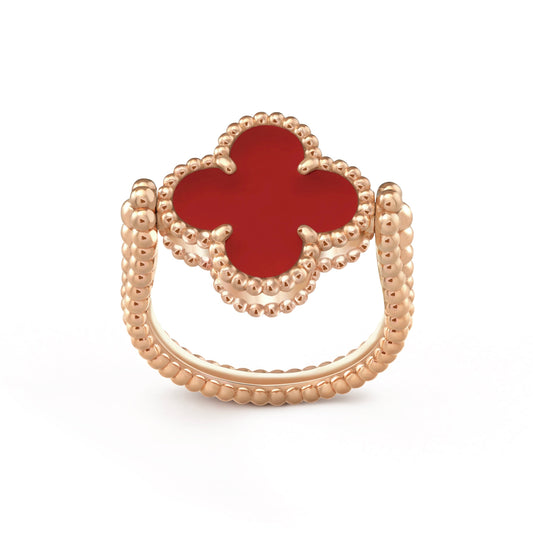 [Gaonasi]CLOVER RIVERSIBLE RING ROSE GOLD COLLECTION