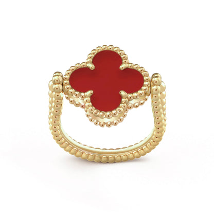 [Gaonasi]CLOVER RIVERSIBLE RING GOLD COLLECTION
