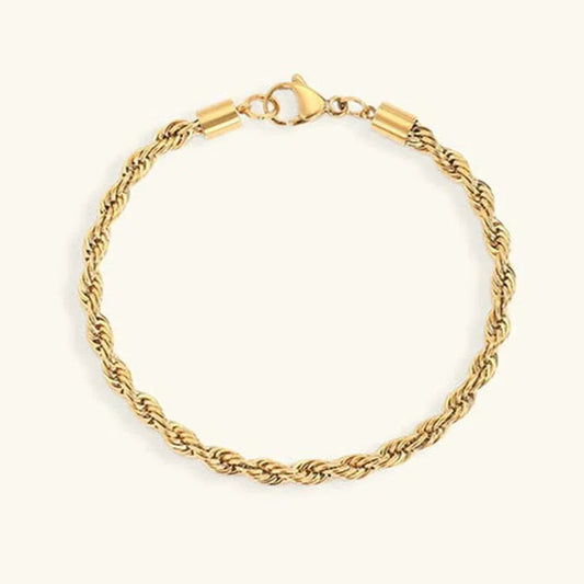 [Gaonasi]Gigi Rope Chain Gold Bracelet