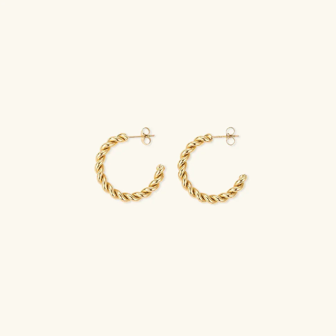 [Gaonasi]Gigi Twist Gold Earrings
