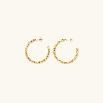 [Gaonasi]Gigi Twist Gold Earrings