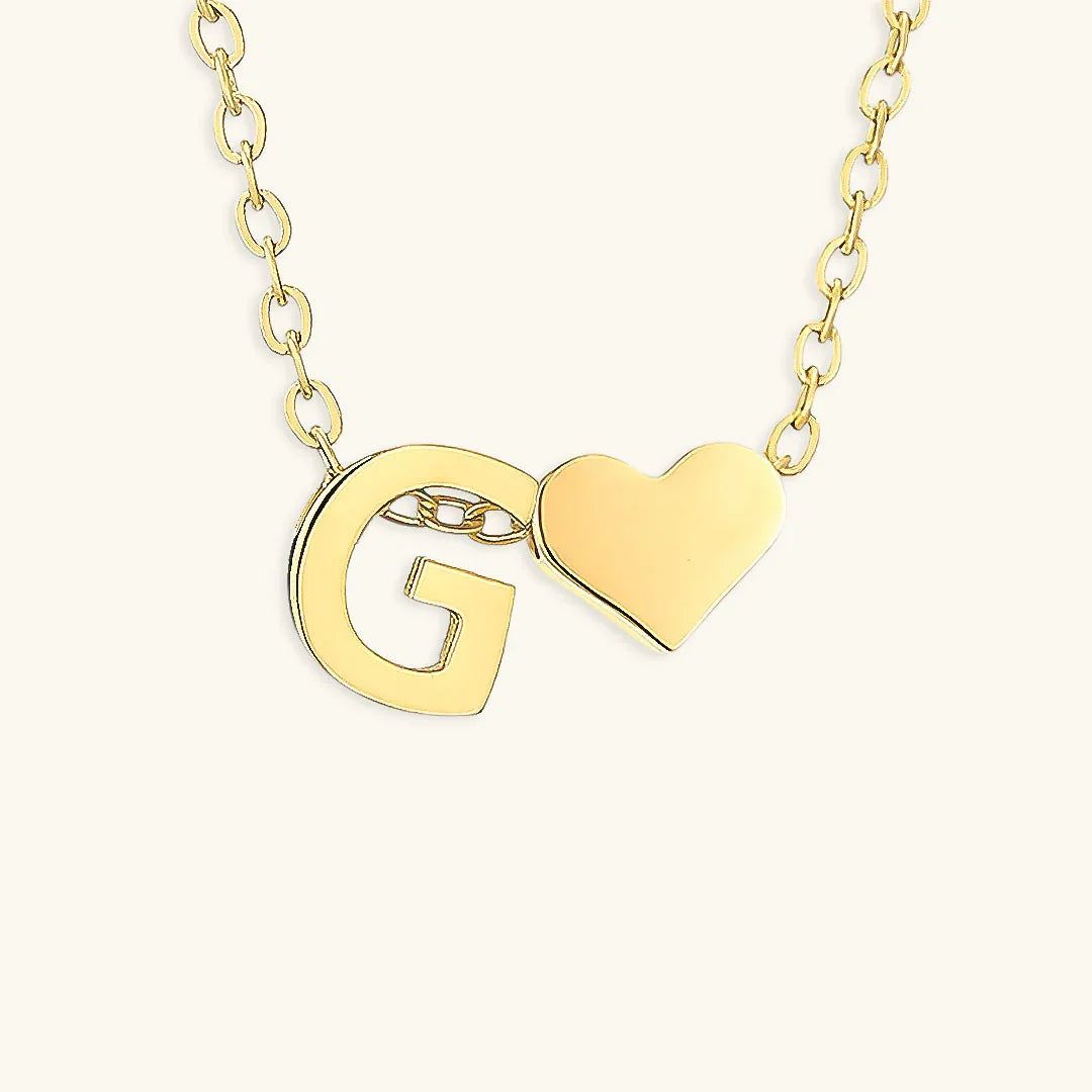 [Gaonasi]Ria Initial Letter Gold Necklace