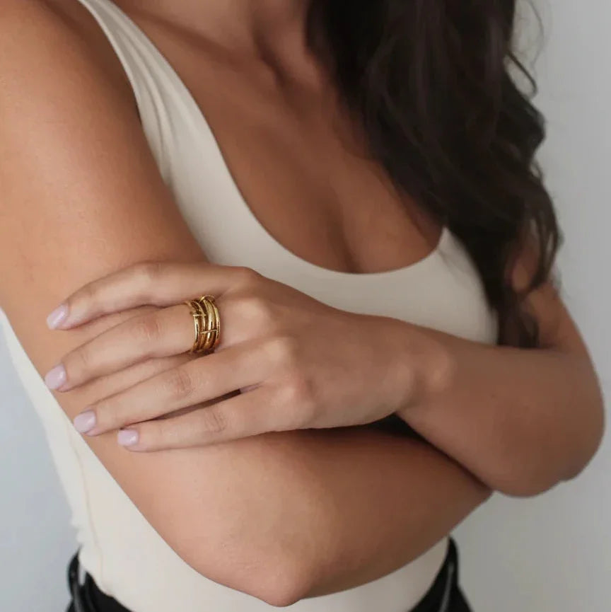 [Gaonasi]Christabel Diamond Ring Stack