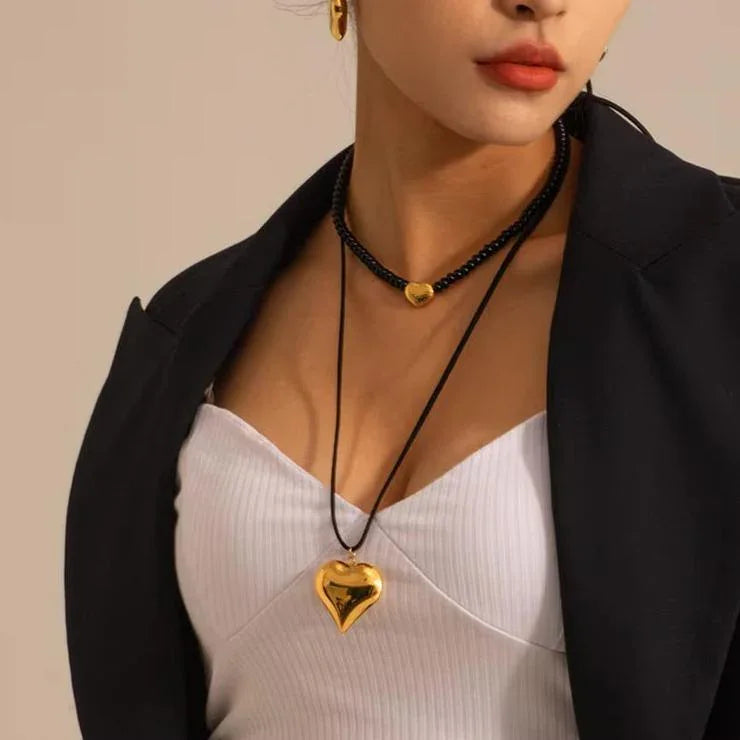 [Gaonasi]Lavine Heart Necklace