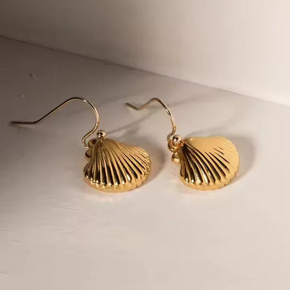 [Gaonasi]Breeze Gold Seashell Earrings