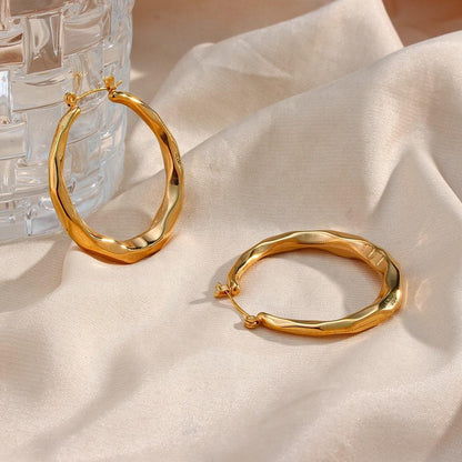[Gaonasi]Aire Hoop Earrings