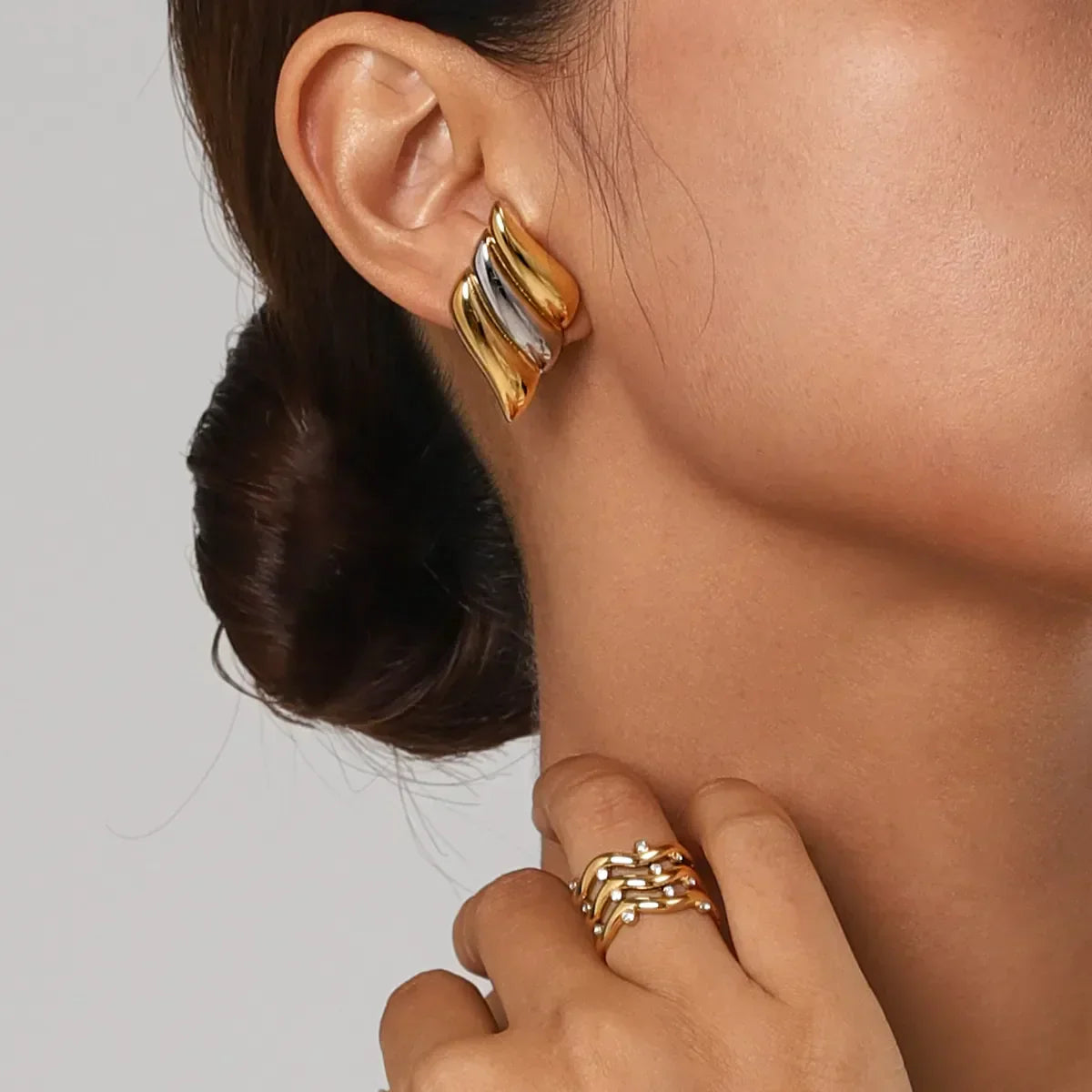 [Gaonasi]Vera Gold Earrings