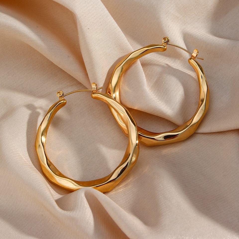 [Gaonasi]Aire Hoop Earrings