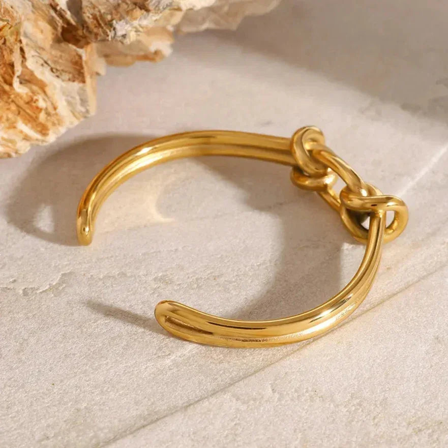 [Gaonasi]Luce Gold Knot Bangle