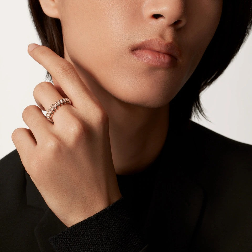 [Gaonasi Jewelry]CLASH 6.4MM SMALL FULL DIAMOND RING