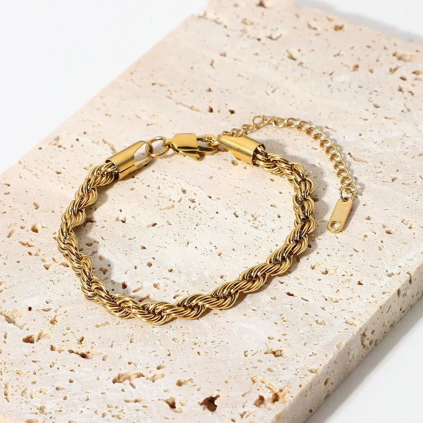 [Gaonasi]Clara Rope Chain Gold Bracelet