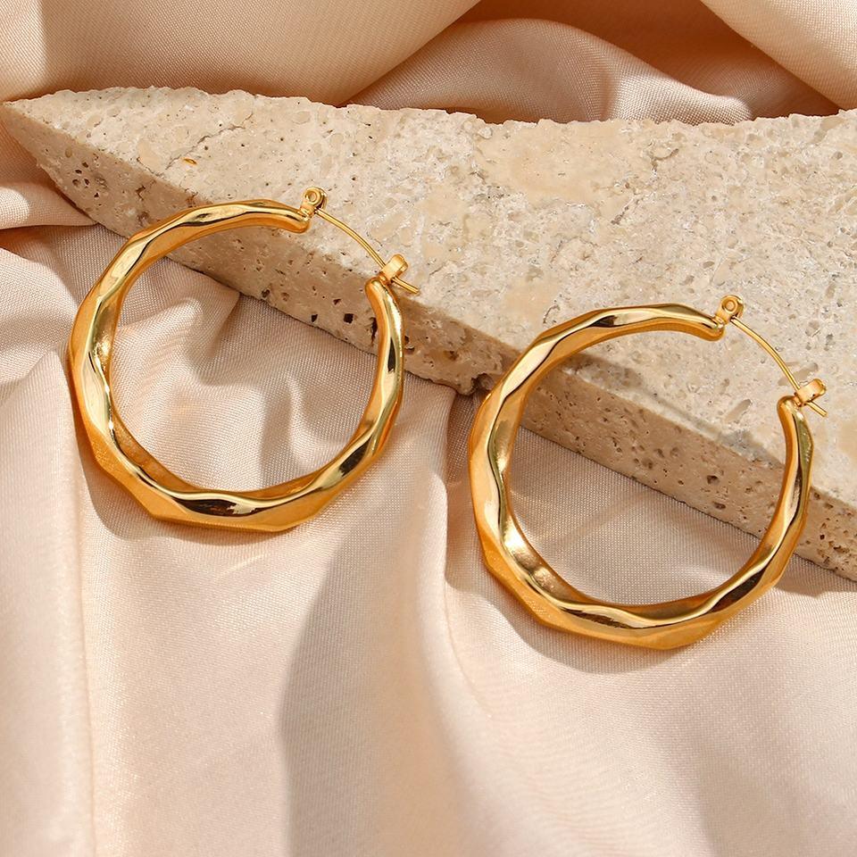 [Gaonasi]Aire Hoop Earrings