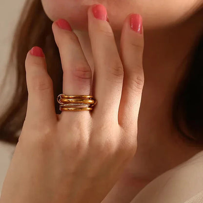 [Gaonasi]Christabel Diamond Ring Stack