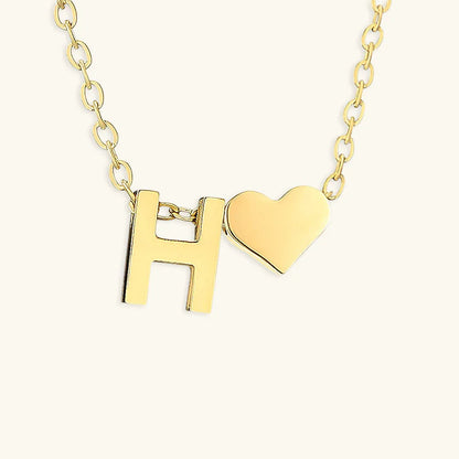 [Gaonasi]Ria Initial Letter Gold Necklace