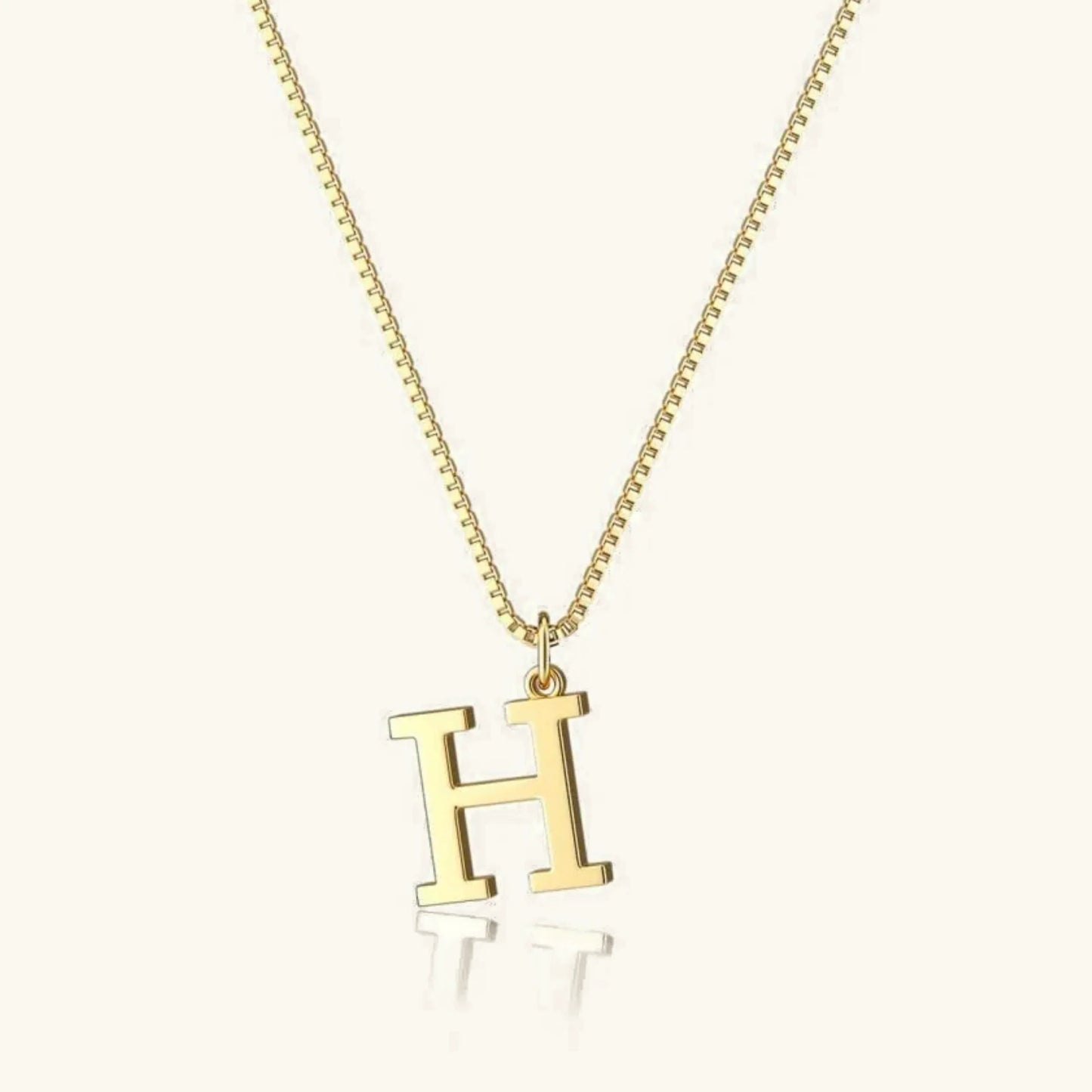 [Gaonasi]Therese Letter Initial Gold Necklace