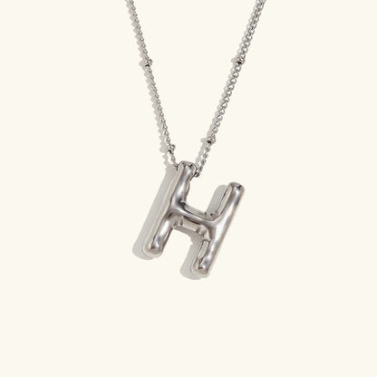 [Gaonasi]Balloon Gold Initial Necklace