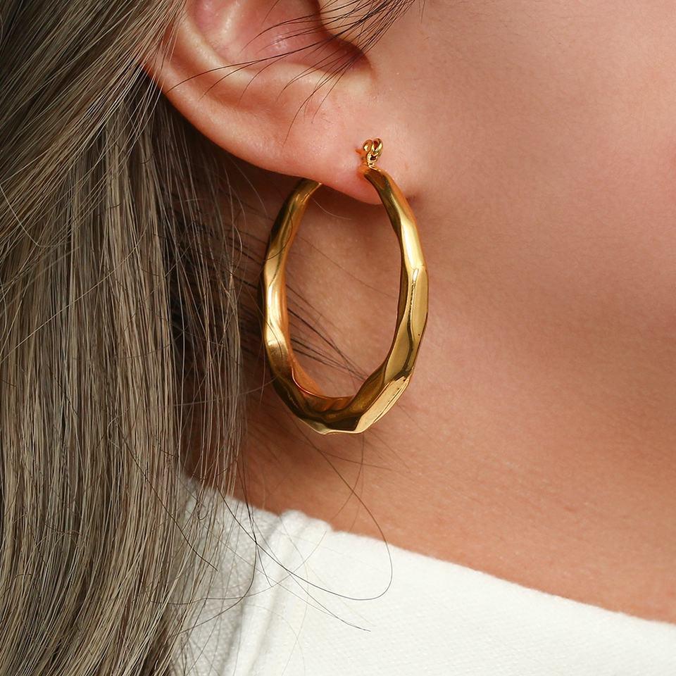 [Gaonasi]Aire Hoop Earrings