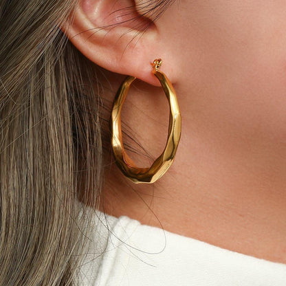 [Gaonasi]Aire Hoop Earrings