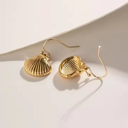 [Gaonasi]Breeze Gold Seashell Earrings