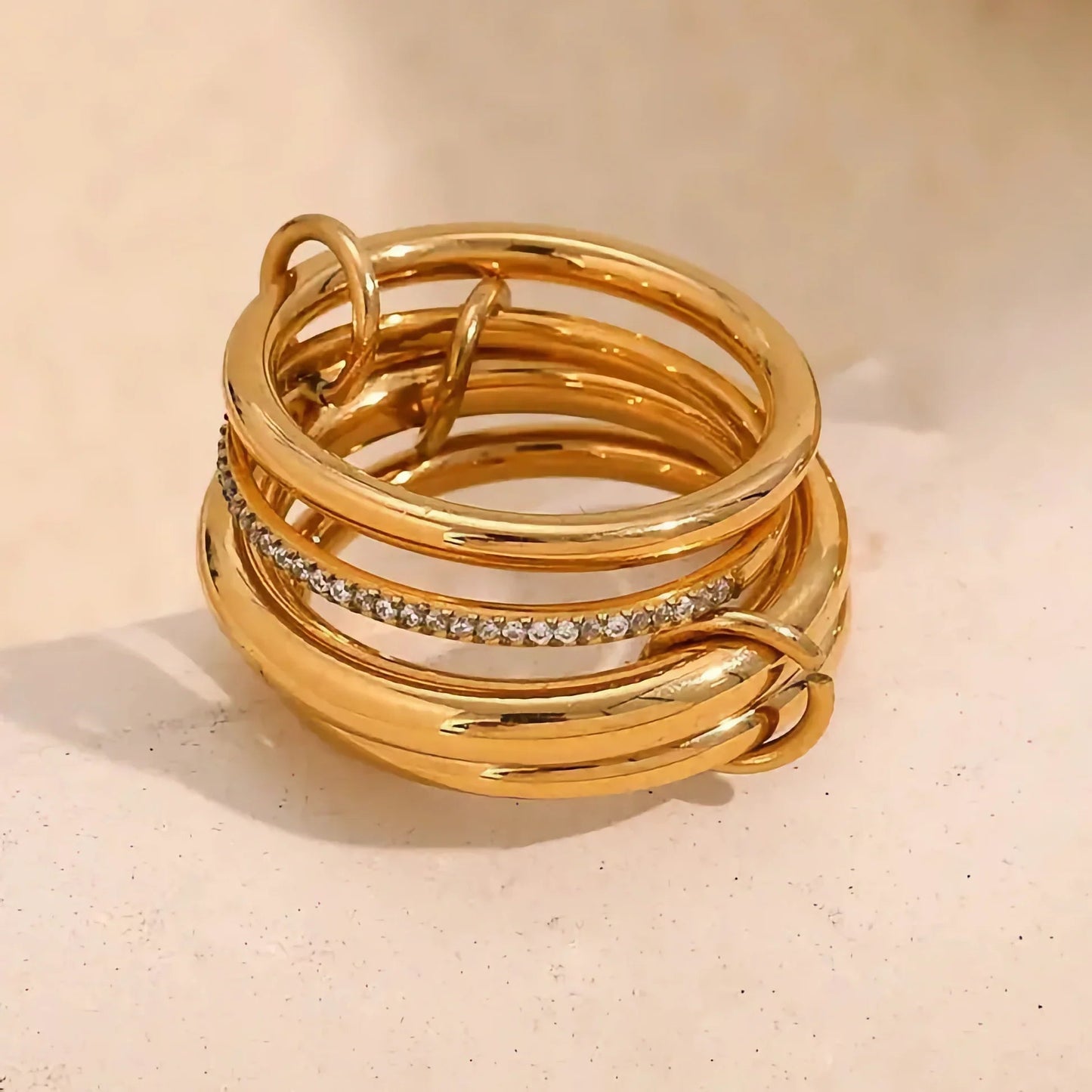 [Gaonasi]Christabel Diamond Ring Stack