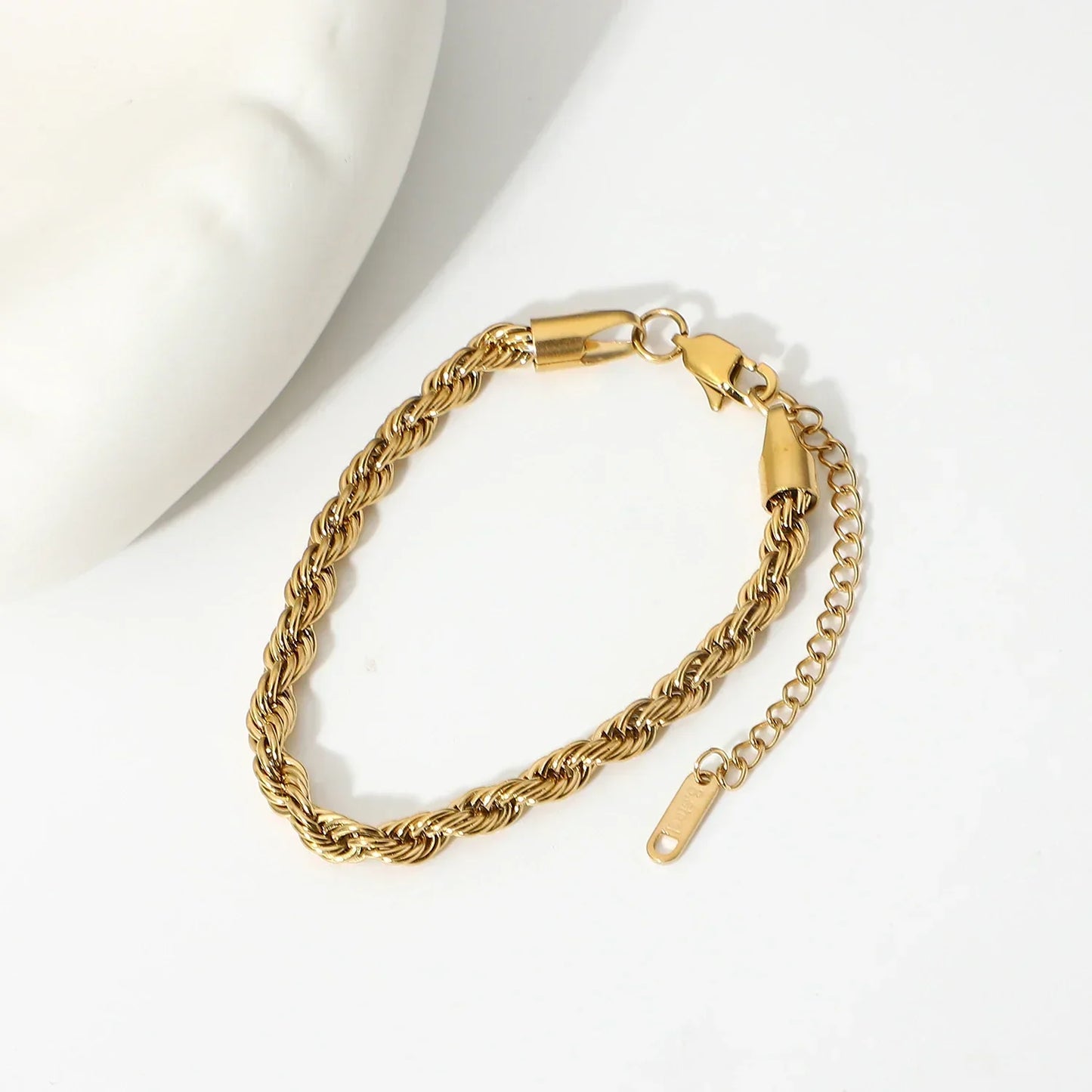 [Gaonasi]Clara Rope Chain Gold Bracelet